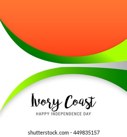 Creative illustration for independence day of ivory coast.