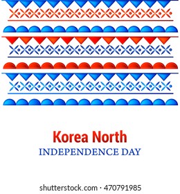 Creative illustration for independence day of Korea north.