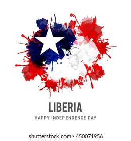 Creative illustration for independence day of liberia.