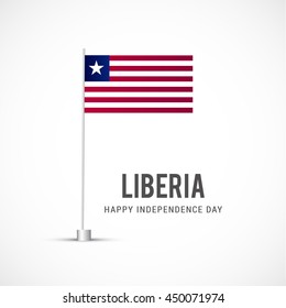 Creative illustration for independence day of liberia.