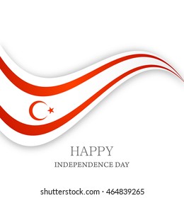 Creative illustration for independence day of Northern Cyprus.