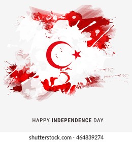 Creative illustration for independence day of Northern Cyprus.