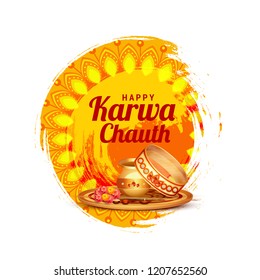 Creative illustration of indian festival of karwa chauth celebration. Creative illustration of indian festival of karwa chauth celebration.
