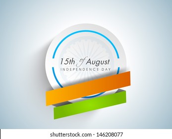Ilustración creativa para el Día de la Independencia de la India con tricolores.