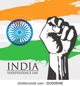 India Fight Protest Independence Struggle Rebellion Stock Vector ...