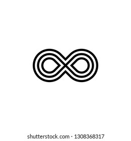 Creative illustration of infinity symbol vector