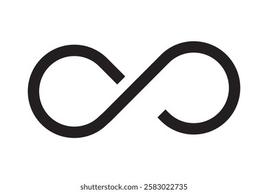 Creative illustration of infinity symbol vector. Infinity icon isolated on white background