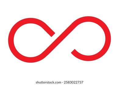 Creative illustration of infinity symbol vector. Infinity icon isolated on white background