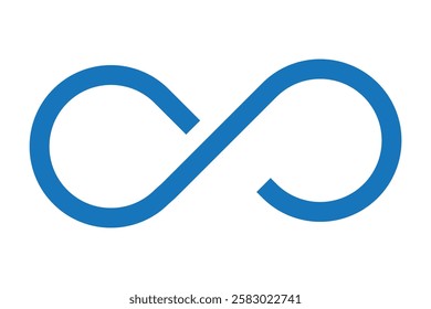 Creative illustration of infinity symbol vector. Infinity icon isolated on white background