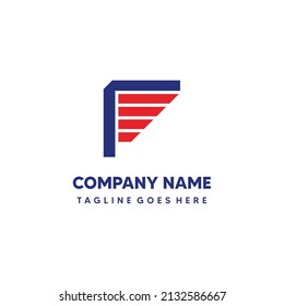 creative illustration logo design concept wing blok for logo company or symbol