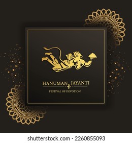 Creative illustration of Lord Hanuman . happy hanuman jayanti Vector, Indian Festival concept.