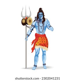 Ilustración creativa del fondo lord shivji