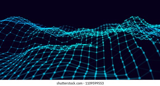 Creative illustration with  lowpoly connection structure. Abstract polygonal cybernetic space. Global network worldwide connection. Broken futuristic cyber wireframe . Digital vector illustration.