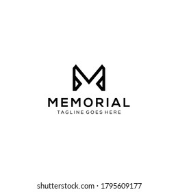 Creative Illustration luxury M sign monogram logo design template