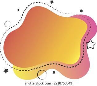 Creative illustration of a marketing project. Abstract bright colorful advertising concept on white background