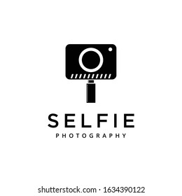 Creative illustration modern abstract selfie camera photography Logo design icon Template