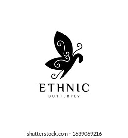 Creative illustration modern Butterfly logo design template