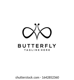 Creative illustration modern Butterfly logo design vector template