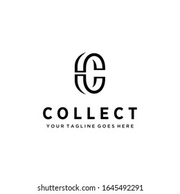Creative Illustration modern C sign luxury logo design template
