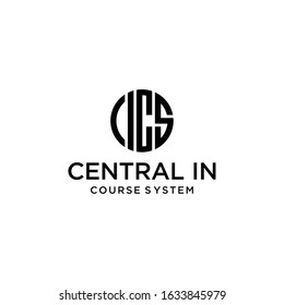 Creative Illustration modern circle CICS  geometric logo design