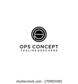 Creative Illustration modern circle S sign geometric logo design template