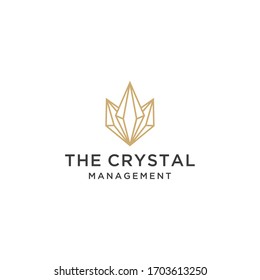Creative Illustration Modern Crystal Sign Logo Icon Vector Template