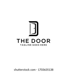 Blue Door Logo Design Vector Editable Stock Vector (Royalty Free ...