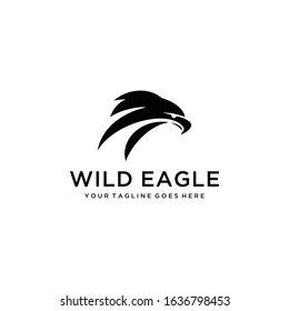 Creative illustration Modern Eagle bird Logo Vector icon template