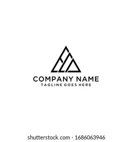 Creative Illustration modern E,L,A sign geometric logo design template