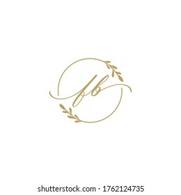 Creative Illustration modern F,B sign luxury logo design template