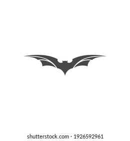Creative illustration modern flying bat logo design template vector 