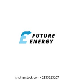 Creative Illustration modern initial E forward sign geometric logo design template