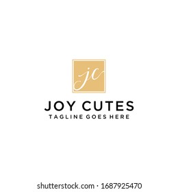 Creative Illustration modern J,C sign luxury logo design template