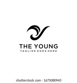 Creative Illustration modern luxury Y sign logo design template.