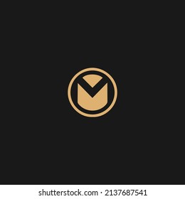 Kreative Illustration Moderne M-Zeichen geometrische Logo-Design-Vorlage
