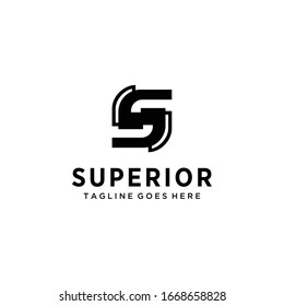 Creative Illustration modern S sign geometric logo design template - Shutterstock ID 1668658828