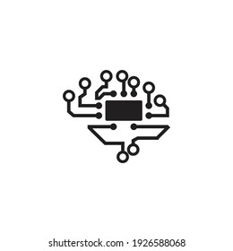 Tecnología moderna creativa firma datos del logotipo vectorial y tecnología 