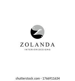 Creative Illustration modern Z sign luxury logo design template 