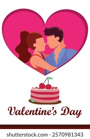 Creative illustration on Happy Valentines Day