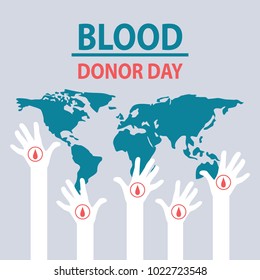 Creative illustration, poster or banner of world diabetes day awareness. Illustration for the World Blood Donor Day.