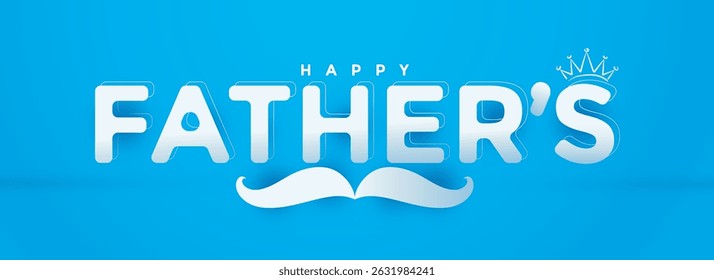 creative illustration poster of happy father's day.