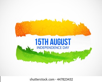 Creative illustration or poster for independence day of india.