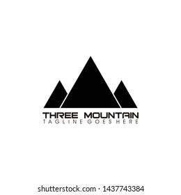 Creative Illustration Simple Mountain Logo Design Vector