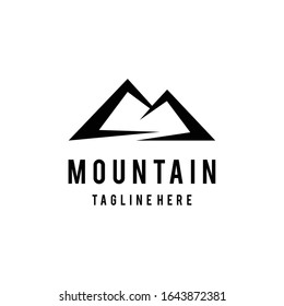 Creative Illustration Simple Mountain Logo Design Vector