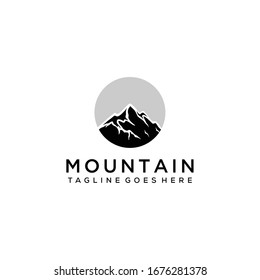 Vector de diseño de logotipos sencillos de montaña de Creative Illustración