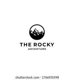 Creative Illustration Simple Mountain Logo Design Vector