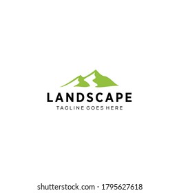 Ilustración creativa Logotipo de montaña simple Diseño vintage