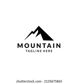 Creative Illustration Simple Mountain Logo Design Vector