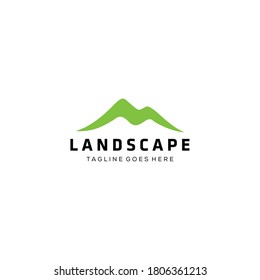 Creative Illustration Simple Mountain vintage outdoor Logo Design Vector