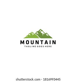 Creative Illustration Simple Mountain vintage Logo Design Vector